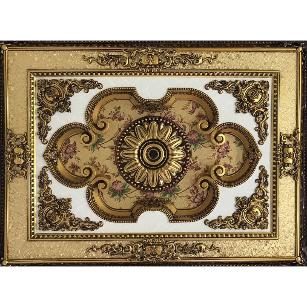 120x160 Cm Dikdortgen Osmanli Saray Tavan Sf-579 Avize Gobegi